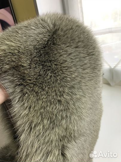 Меховой воротник песец
