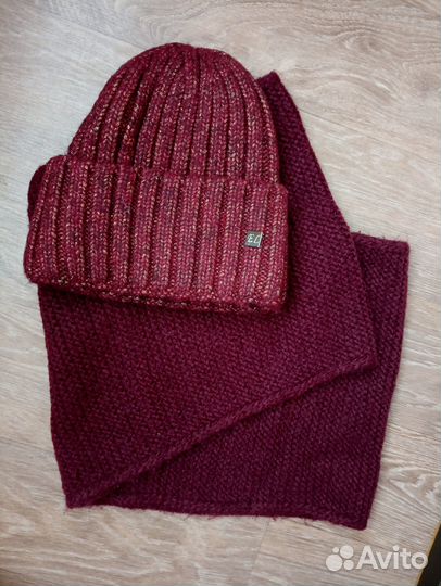 Шапка и снуд зимние