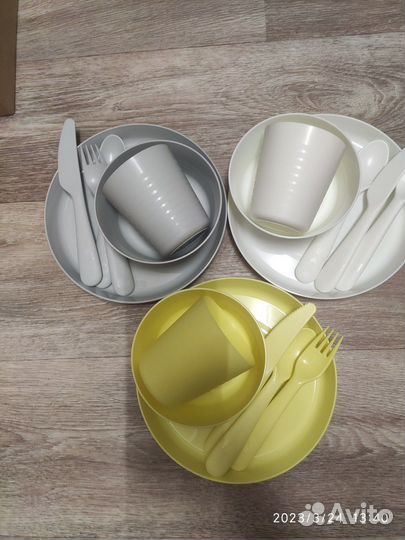 Набор детской посуды IKEA новый