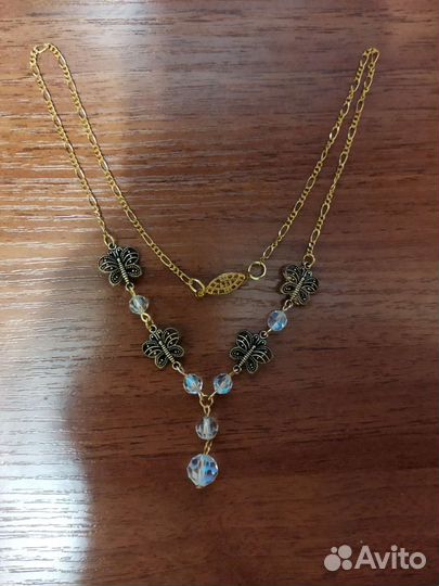 Колье с чехословацким стеклом