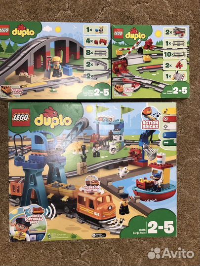 Lego duplo грузовой поезд 10875