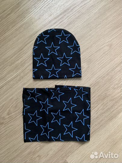 Комплект шапка и снуд 50-52р