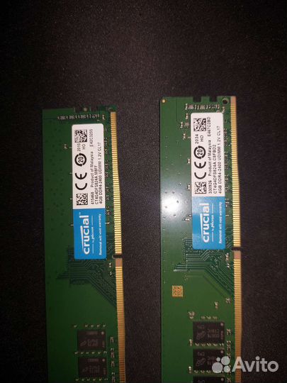 Оперативная память 4гб (x2) DDR4-2400