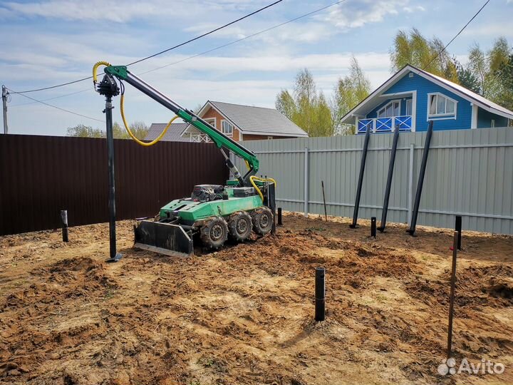 Винтовые сваи под ключ установка