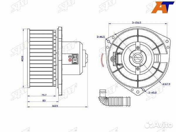 Мотор отопилеля салона, мотор печки nissan expert