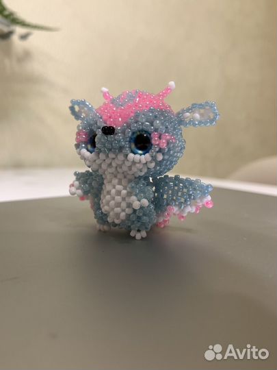 Амигуруми из бисера летучая мышка