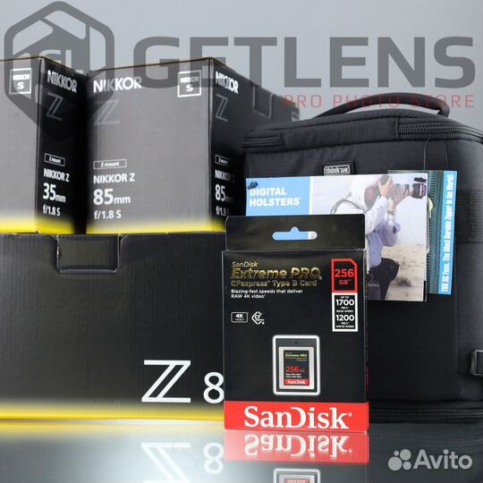 Nikon Z8 + Z 35 1.8 + Z 85 1.8 + SanDisk 256GB