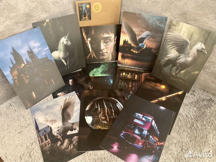 Набор мини постеров Гарри Поттер (handmade)