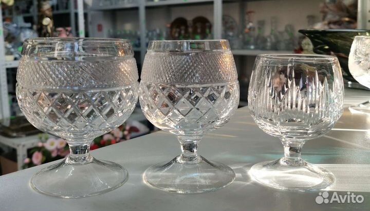 Бокалы,фужеры хрустальные