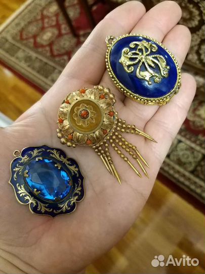Броши старинные