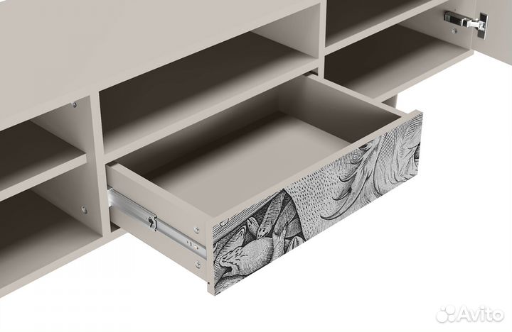 Тв-тумба T6 - Сатин - Big Fish Eat Little Fish