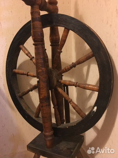 Прялка деревянная старинная