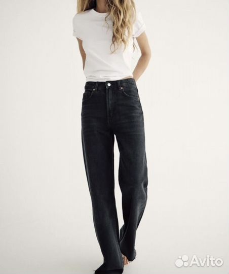 Джинсы zara wide leg 6045/224