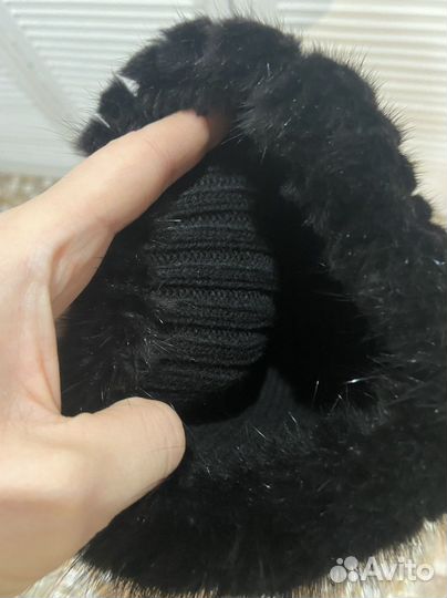 Стильная шапка кошка