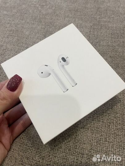 Наушники apple airpods (кейс + 2 наушника)