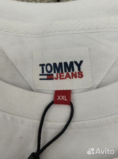 Футболка мужская Tommy Jeans Logo белая (Оригинал)