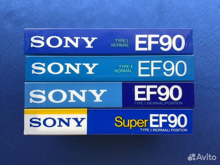 Аудиокассета Sony EF 90 (одним лотом)