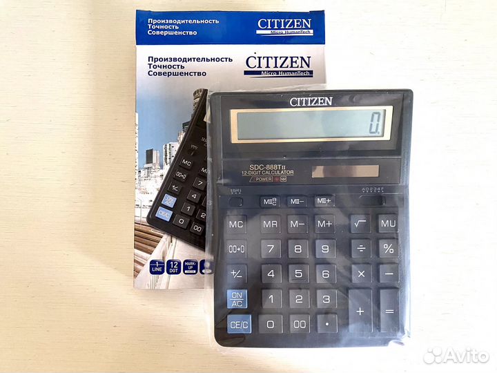 Калькулятор Citizen sdc-888TII