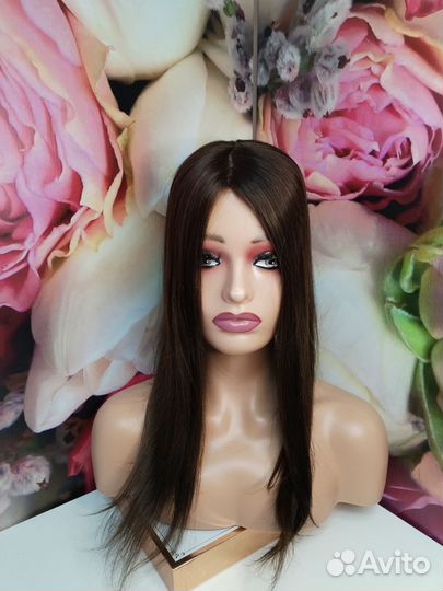 Натуральная накладка из натуральных волос