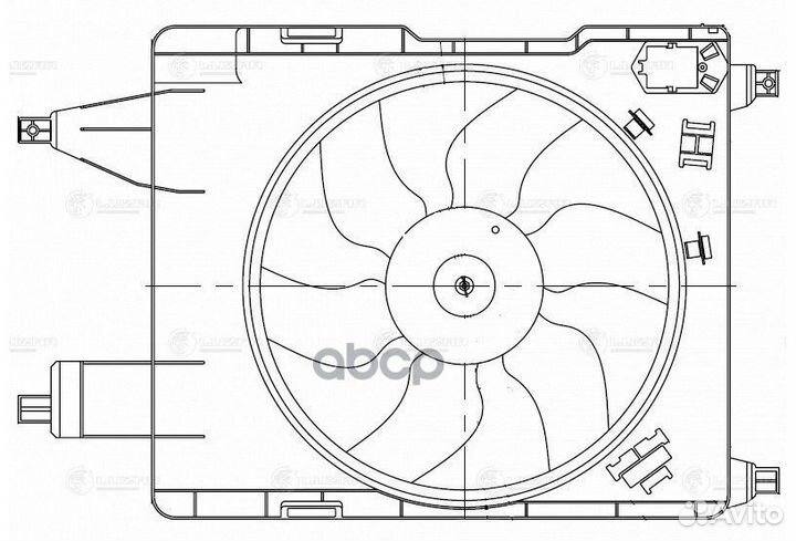 Вентилятор радиатора renault megane 1.4-2.0/1.5D