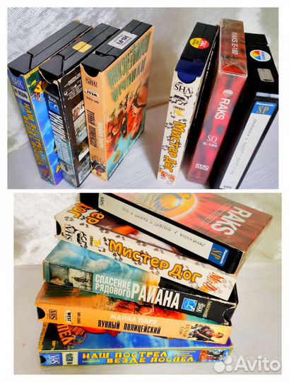 Видеокассеты с фильмами для взрослых и детей пакет