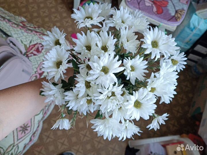 Хризантемы искусственный букет