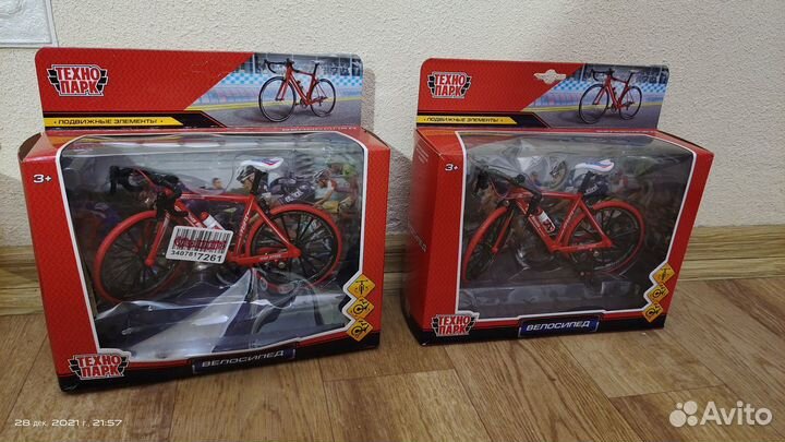 Модель велосипеда металл