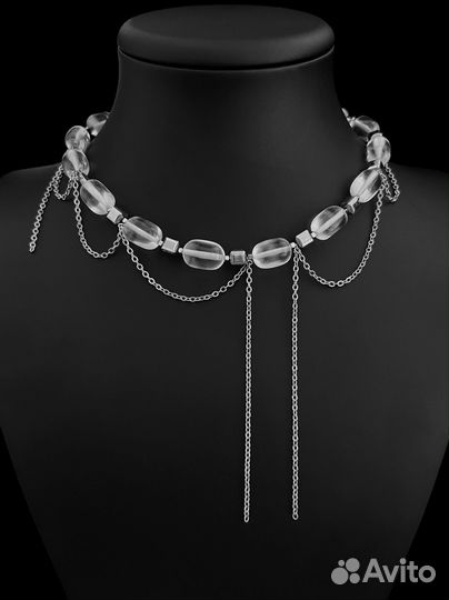 Колье с горным хрусталем