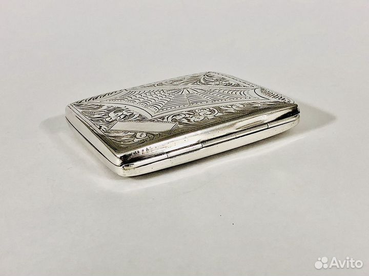 Портсигар старинный серебро 1936 год