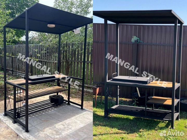 Мангал в стиле лофт