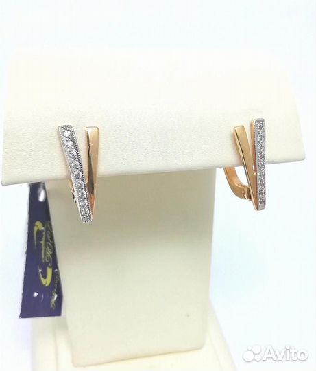 Золотые серьги вз002706-26 2,74г