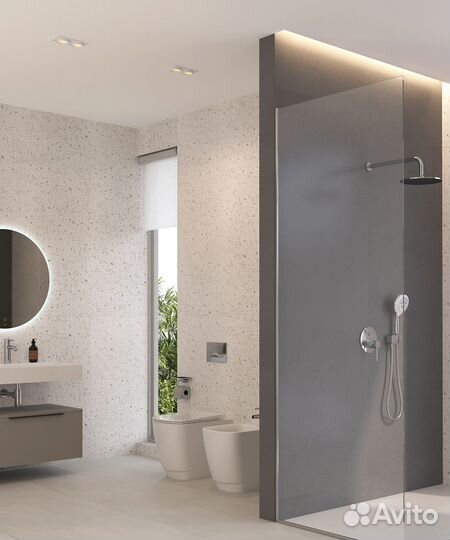 Душевая система хром