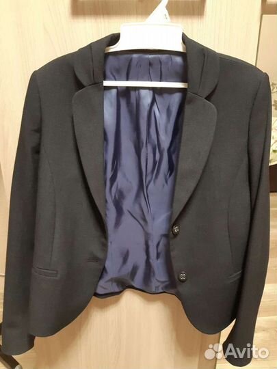 Пиджак для девочки цвет серый Бостон