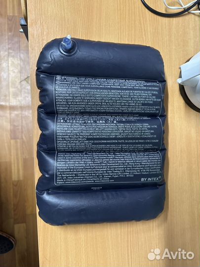 Подушка Intex надувная, велюр, 43х28х9 см