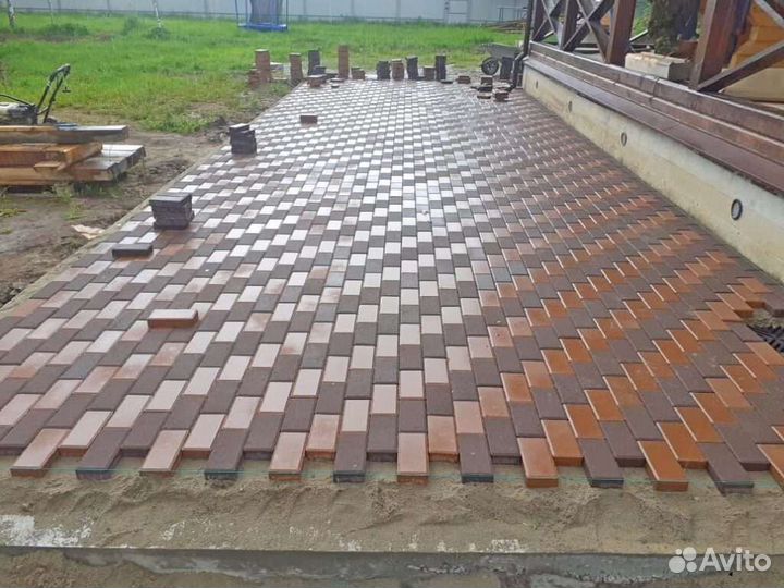 Укладка тротуарной плитки