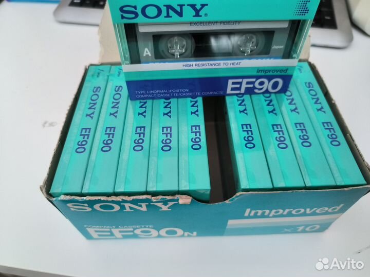 Аудиокассеты новые запечатанные sony EF 90 N