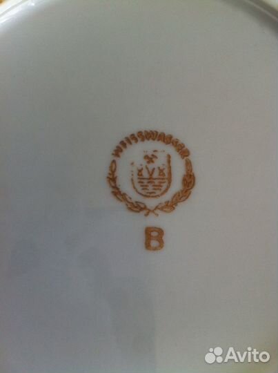 Немецкая детская тарелочка И немецкая сахарница