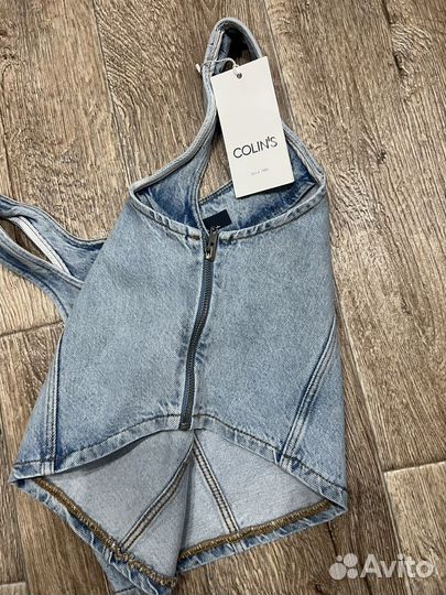 Топ джинсовый