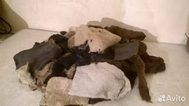 Обрезки натуральной кожи