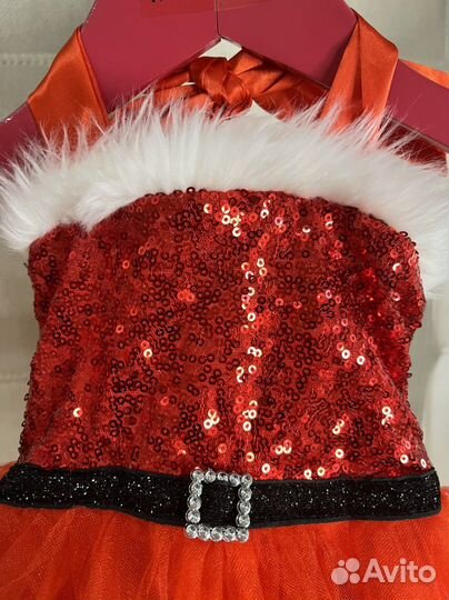 Платье нарядное костюм новогодний для девочки