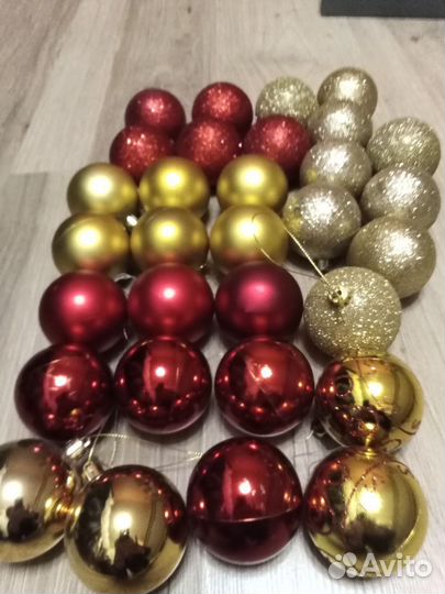 Новогодние шары набор 31шт