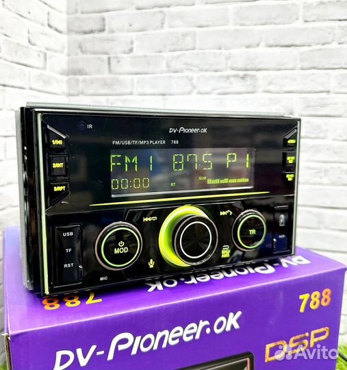 Магнитола Pioneer 788 процессорная с блютуз, новая