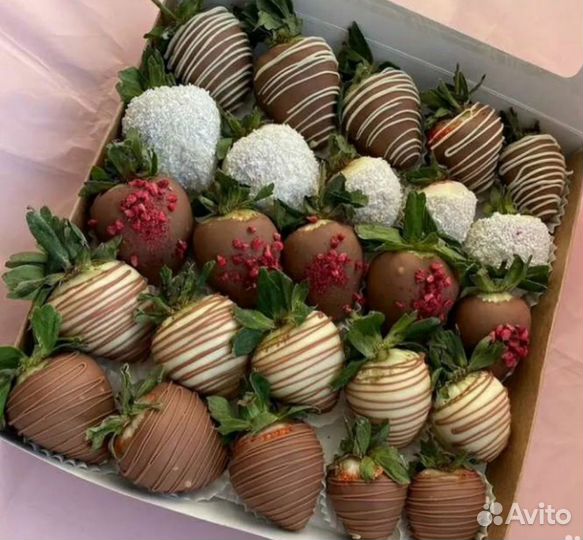 Букет из клубники в шоколаде. Клубника в шоколаде