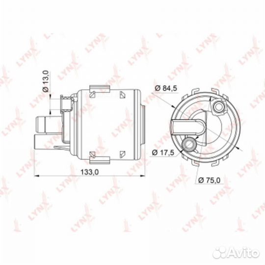 Lynxauto LF-245M Фильтр топливный