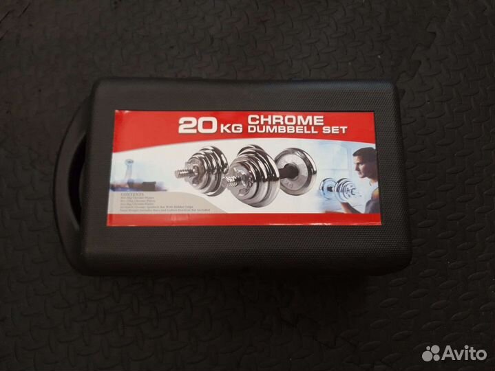 Гантели разборные 20 кг в кейсе. Новые