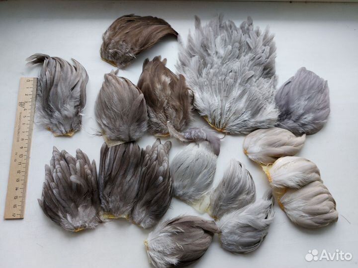 Натуральное перо для творчества. Мушки