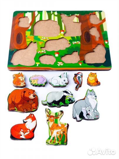 Пазл для детей/ рамка-вкладыш/ сортер