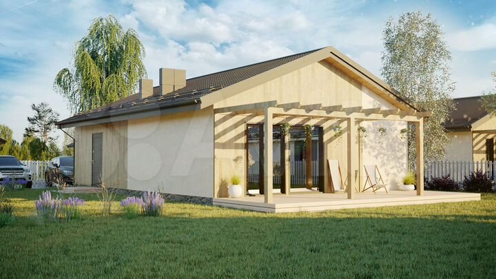 Дом 90 м² на участке 6 сот.