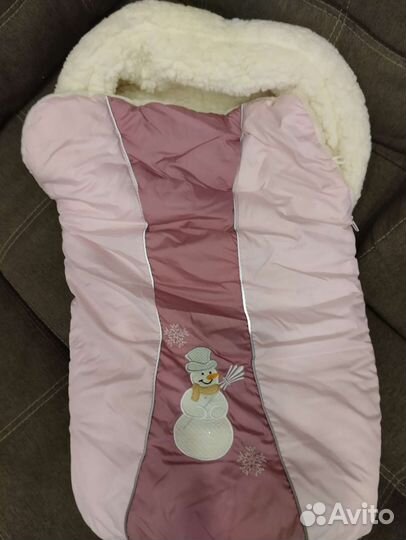 Зимний конверт в коляску. Размер 70 на 40