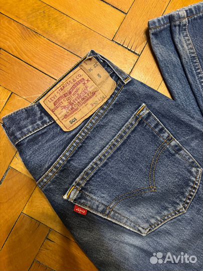 Джинсы Levis 501 w32 x l36 винтаж